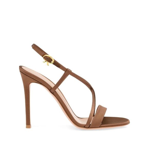 GIANVITO ROSSI Strappy Stiletto Sandal Women LEATHER BROWN Sandals